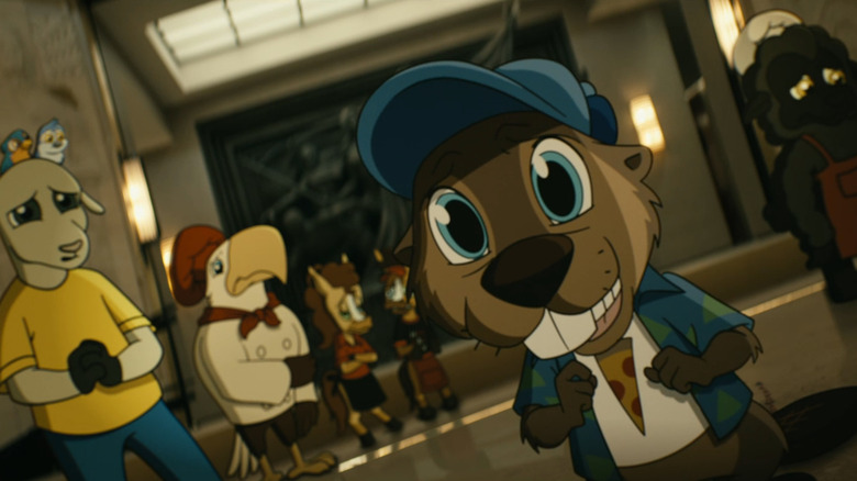 Black Noir's animated friends comfort him as he dies
