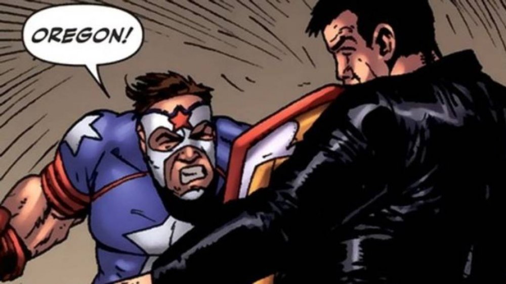 Soldier Boy is a naive, cowardly hero in The Boys comics