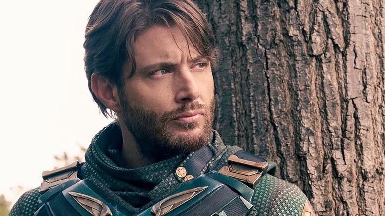 Soldier Boy next to a tree in "The Boys"