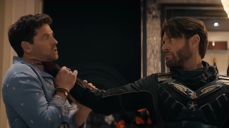 Soldier Boy holding Malchemical by the throat on The Boys Season 5