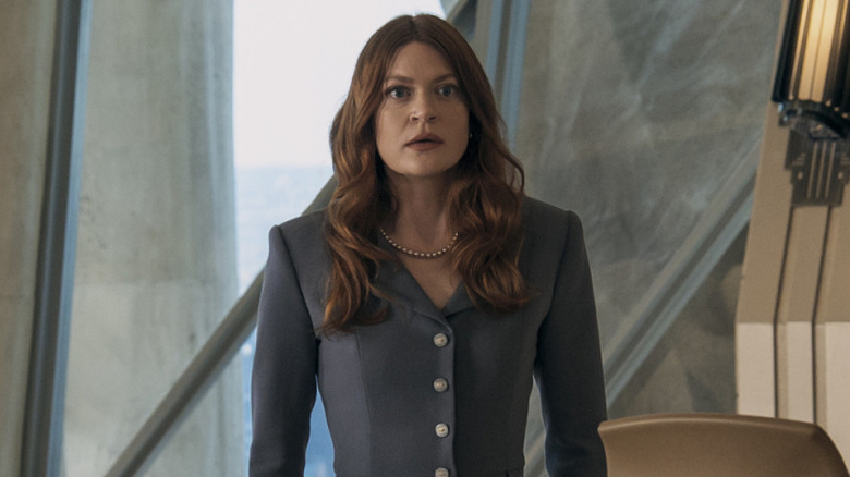 Ashley Barrett looking shocked on The Boys