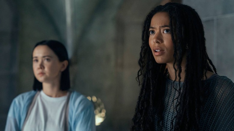 Jordan Li and Marie Moreau looking worried on 