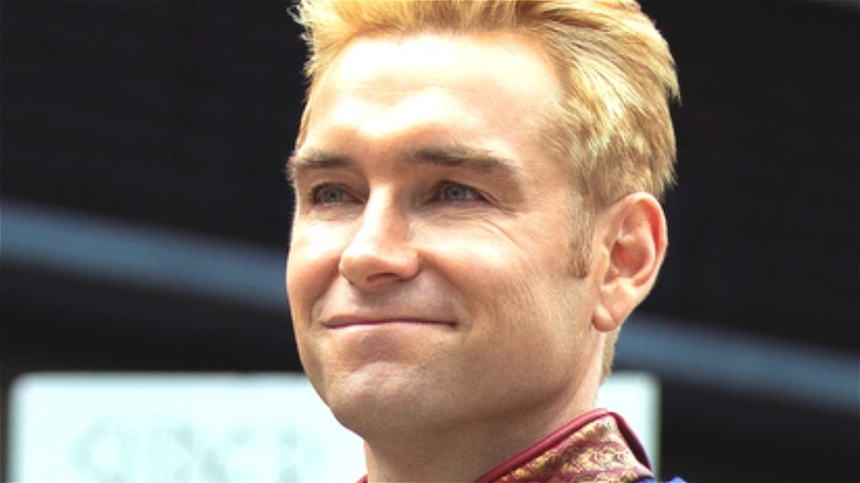 Antony Starr as Homelander smiling