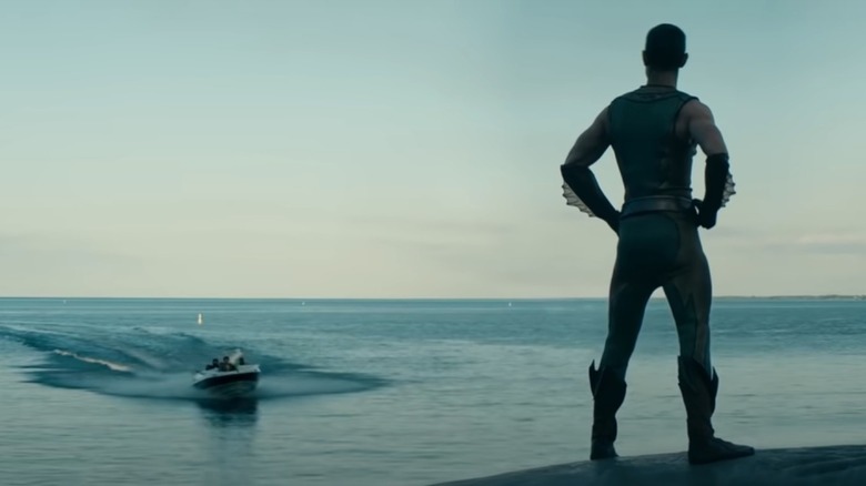 The Deep watching speed boat