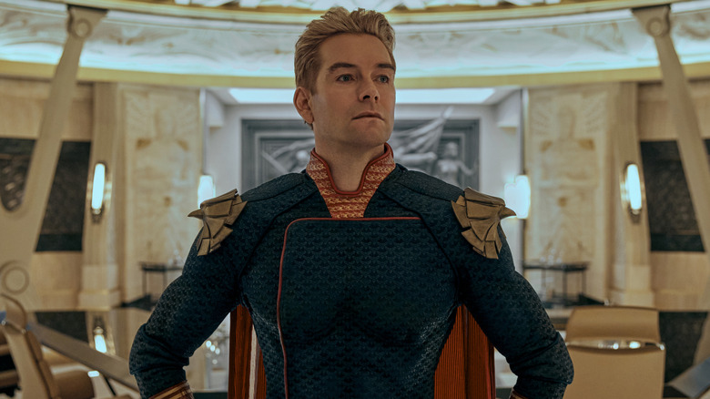 Homelander looking thoughtful on The Boys