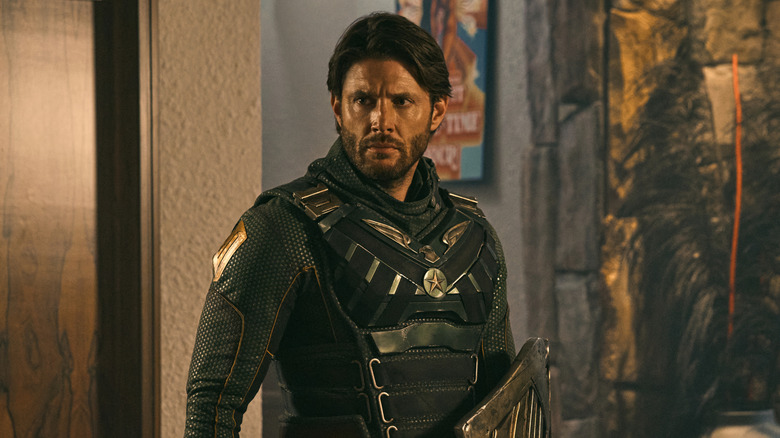 Soldier Boy looking alert on The Boys