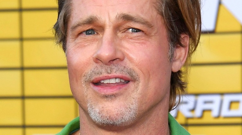 Brad Pitt smirking 