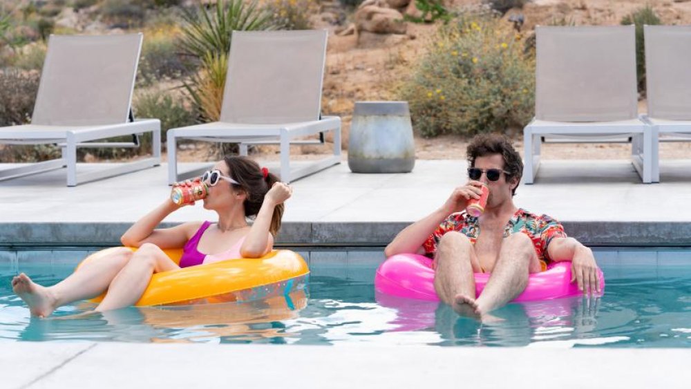 Andy Samberg and Cristin Milioti in Palm Springs