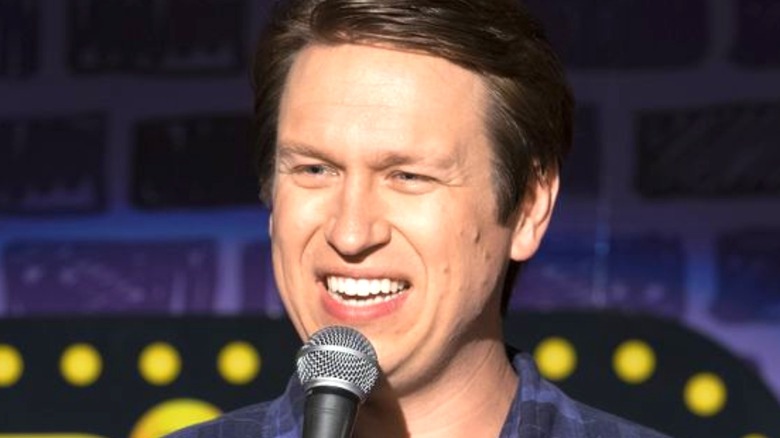 Crashing star Pete Holmes laughing