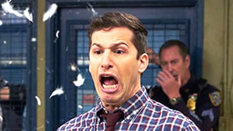 Jake Peralta panicking