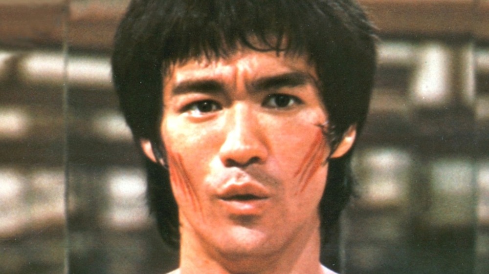 Bruce Lee with cuts