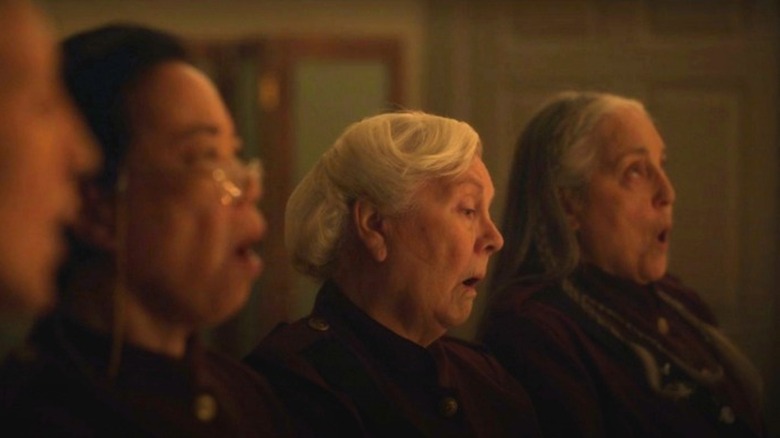 The biddies singing in Motherland: Fort Salem