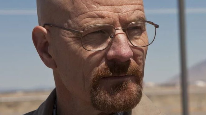 Walter White staring at something