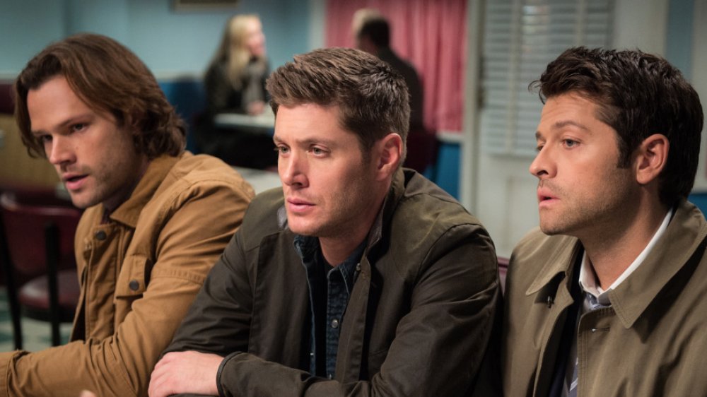 Dean Winchester, Sam Winchester, and Castiel on Supernatural