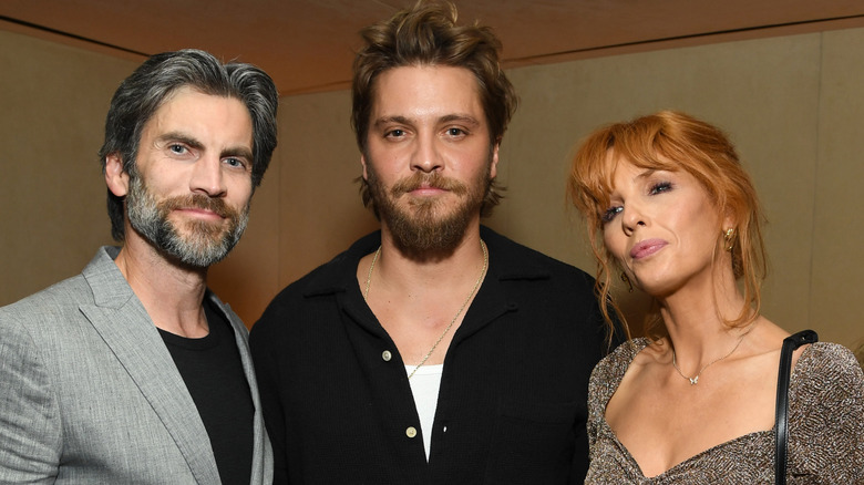 Wes Bentley, Luke Grimes and Kelly Reilly at a Yellowstone red carpet event