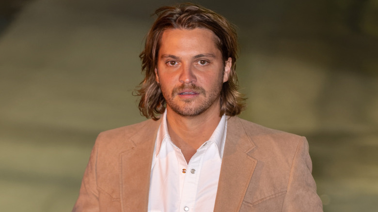 Luke Grimes at a taping of Jimmy Kimmel Live!