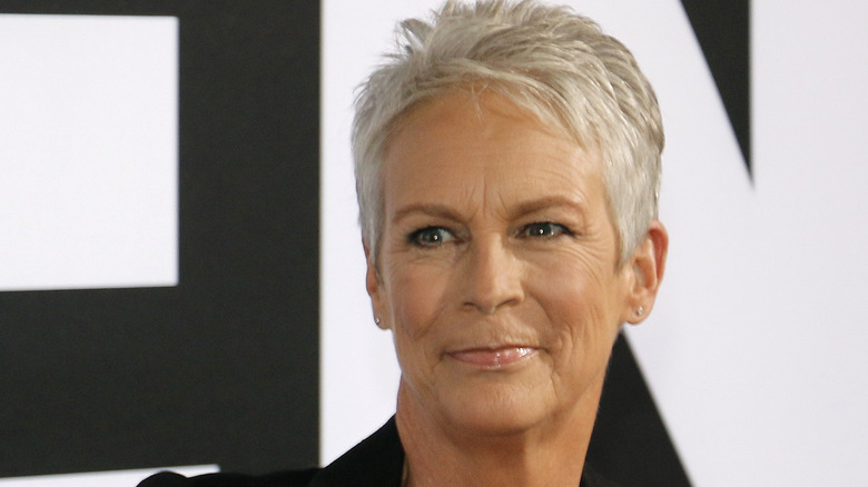 Jamie Lee Curtis smiling at event