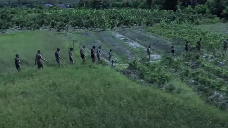 competitors marching in The Challenge