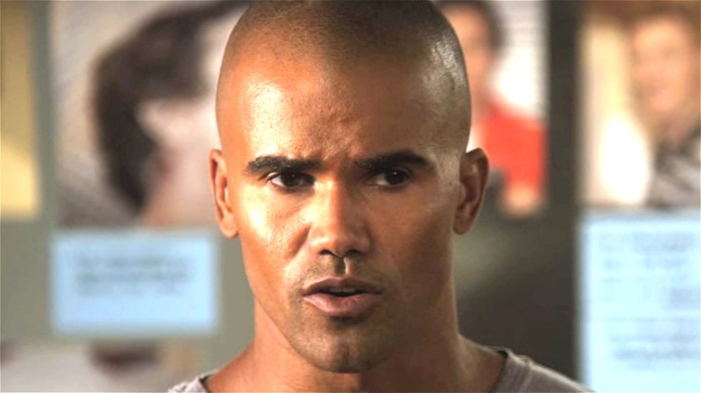 Derek Morgan looking intense