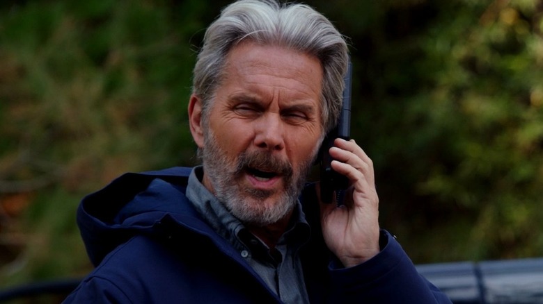 Gary Cole on the phone in 