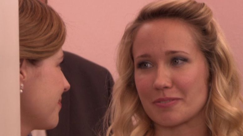 Pam and Penny talking