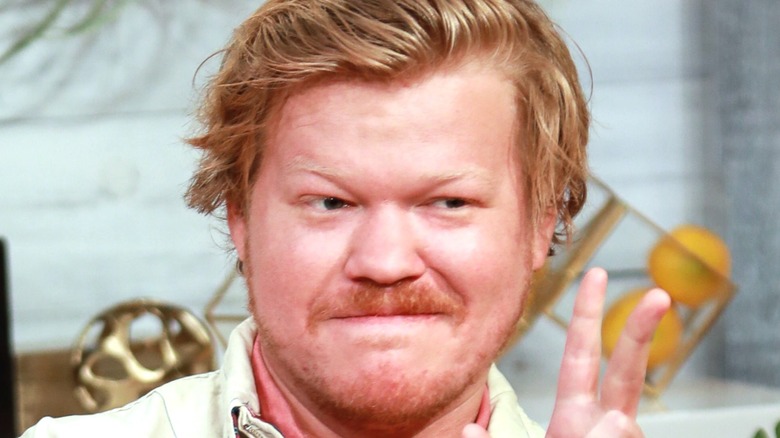 Jesse Plemons waving