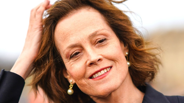 Sigourney Weaver smiling