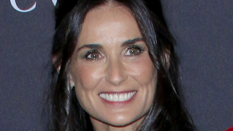 Demi Moore smiling red carpet