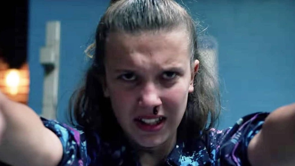 Eleven using her powers