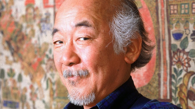 Mr. Miyagi raising his eyebrows