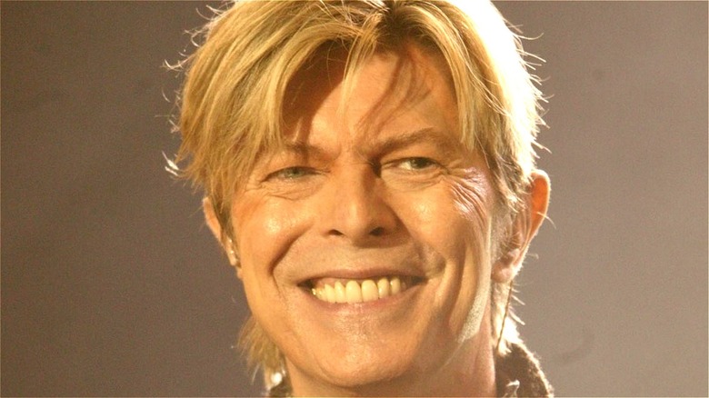 David Bowie smiling