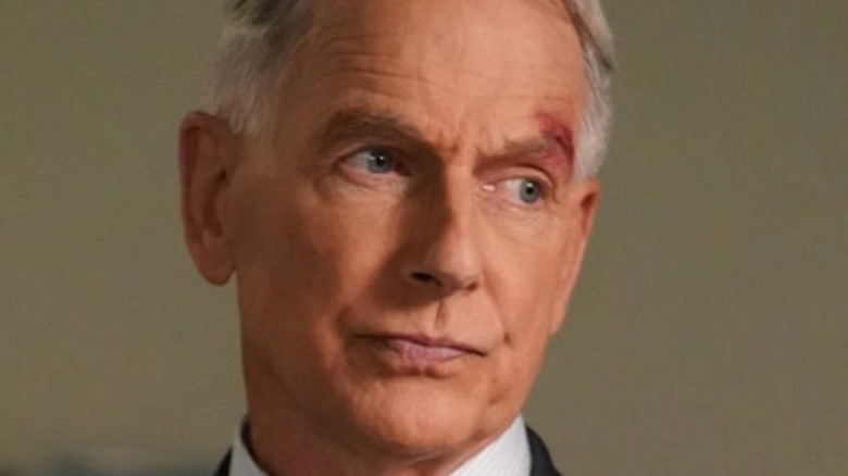 Mark Harmon Agent Gibbs facial injury