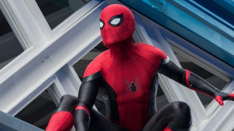 Spider-Man preparing to fight