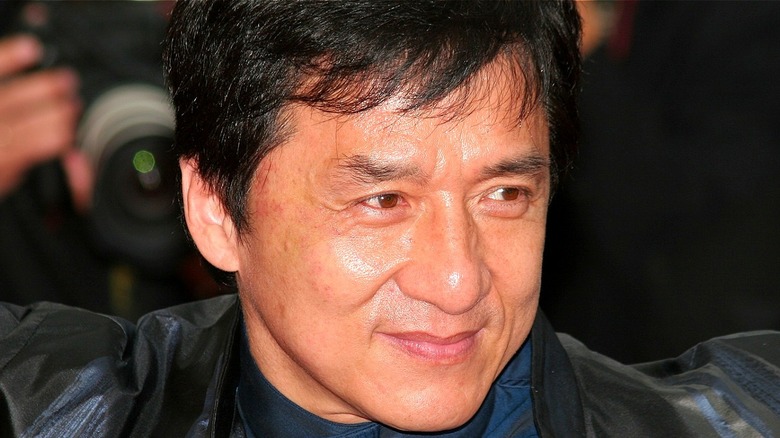 Jackie Chan looking off camera