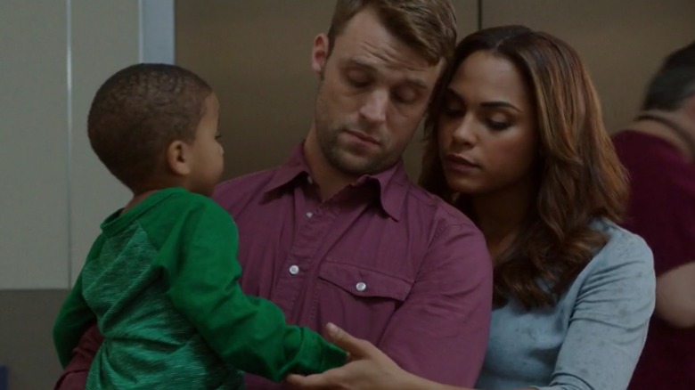 Casey with family on Chicago Fire
