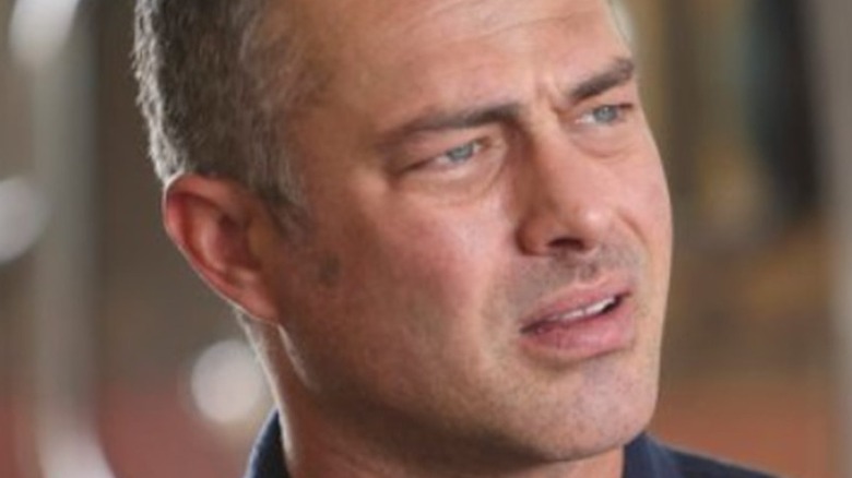 Taylor Kinney looking confused 