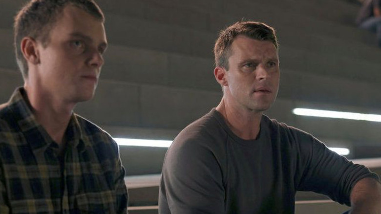 Matthew Casey and Griffin Darden sitting