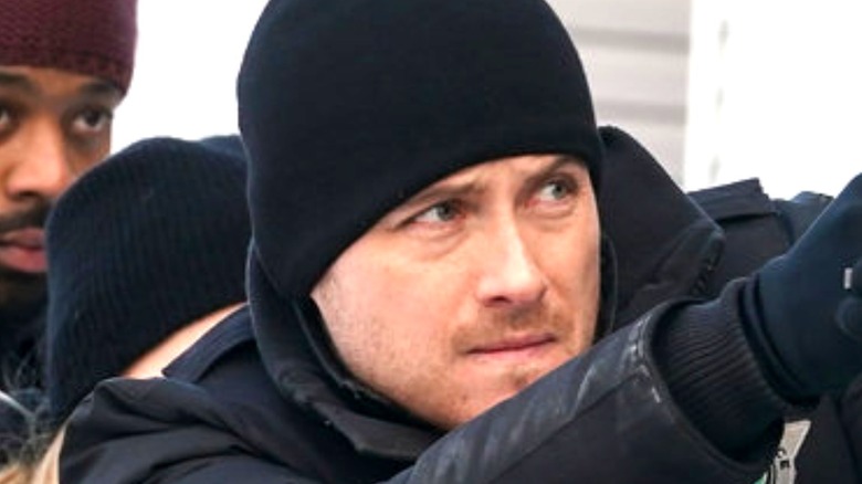 Jesse Lee Soffer in black stocking cap