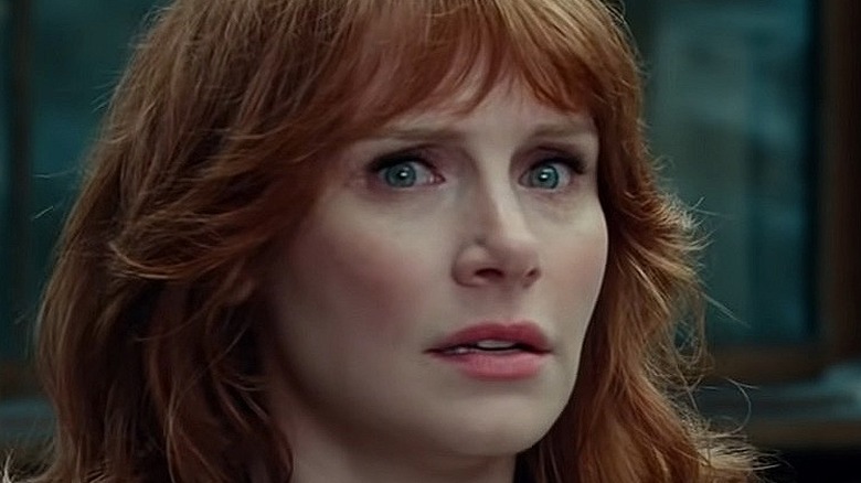 Claire Dearing looking scared