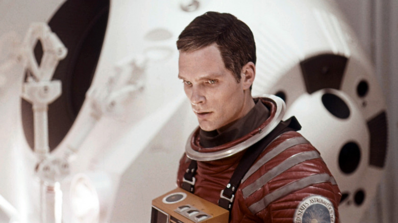 David standing in white ship interior in 2001: A Space Odyssey (1968)