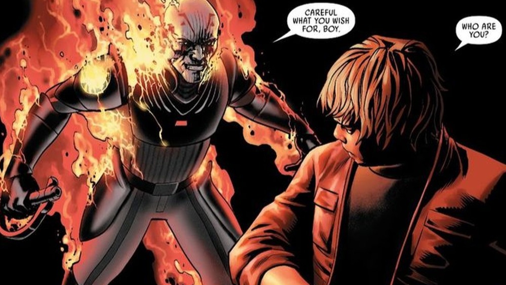 The Grand Inquisitor fighting Luke Skywalker