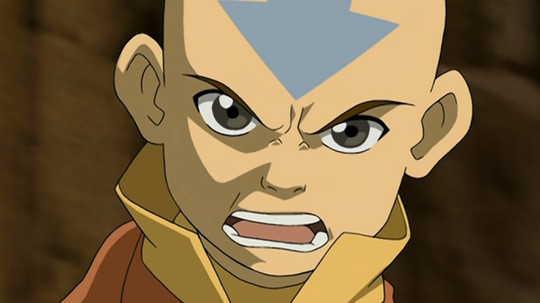 Aang looks mad