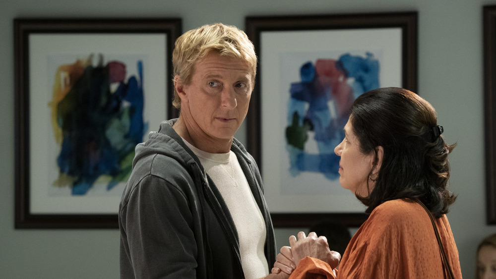 Johnny Lawrence with Rosa in the hospital