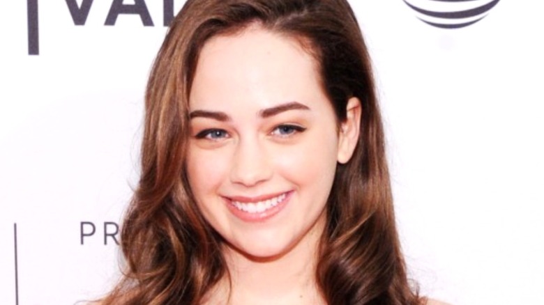 Mary Mouser posing