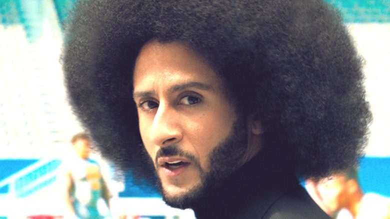 Colin Kaepernick turning to the left