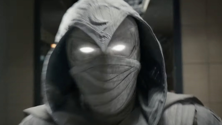 Moon Knight wearing his mask and costume