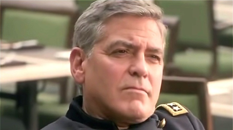 George Clooney grimaces in Nespresso commercial