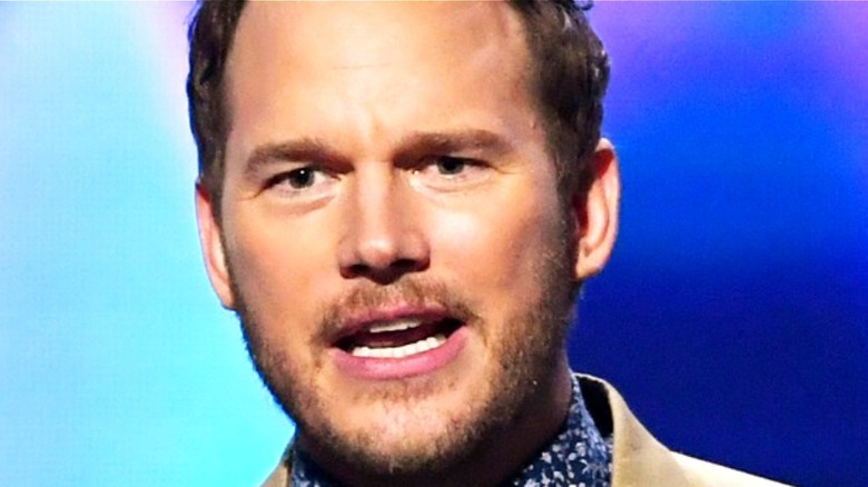 Chris Pratt speaking at a public event