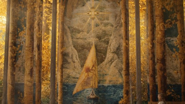 Tapestry depicting Eärendil's ship sailing into the West