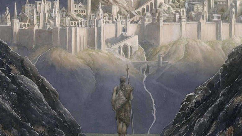 Tuor finds Gondolin through a mountain pass